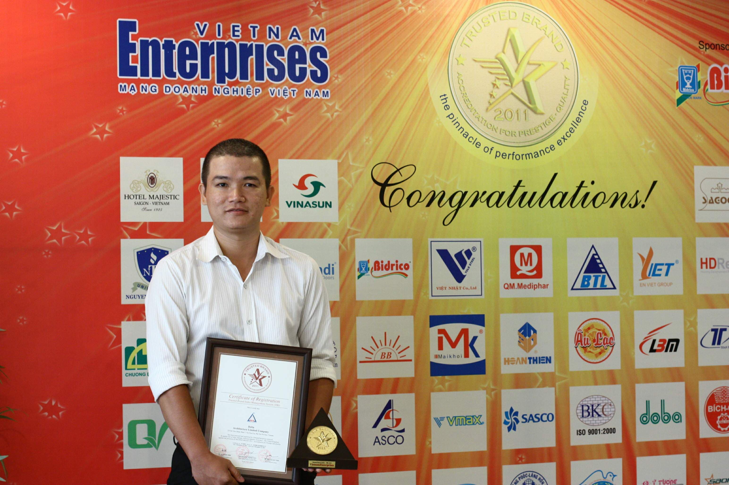 DELTA tiếp tục được ghi nhận về uy tín thương hiệu năm 2011